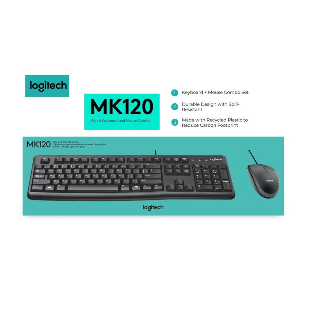 کیبورد و ماوس لاجیتک MK120 