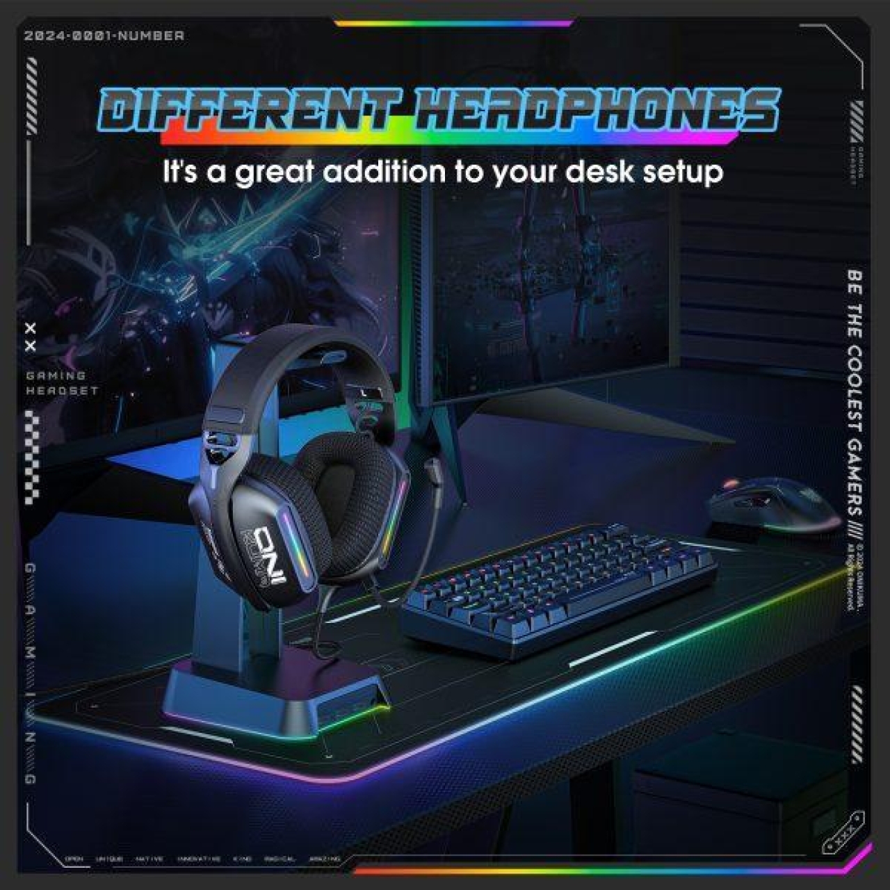 هدست گیمینگ اونیکوما مدل X12 RGB