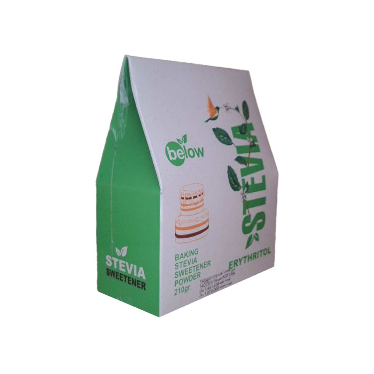 شیرین‌کننده کتو اریتریتول و استویا مخصوص آشپزی بیلو - 210 گرم