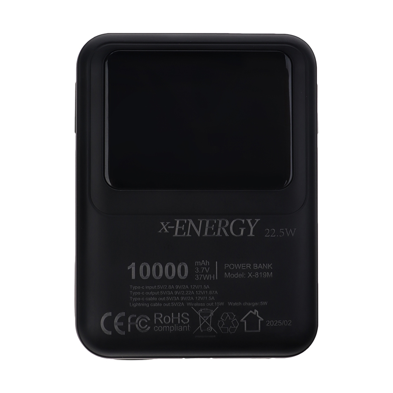 پاوربانک ایکس انرژی مدل X-819M 22.5W ظرفیت 10000 میلی آمپر ساعت