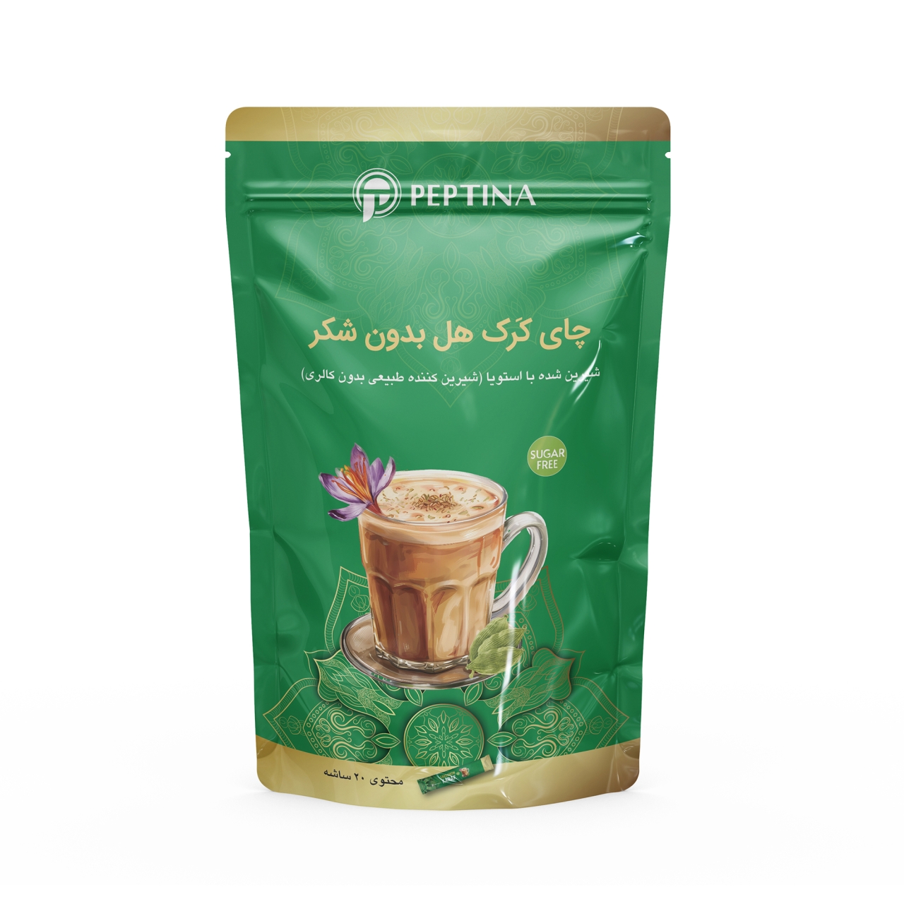 چای کرک هل بدون شکر پپتینا بسته 20 عددی