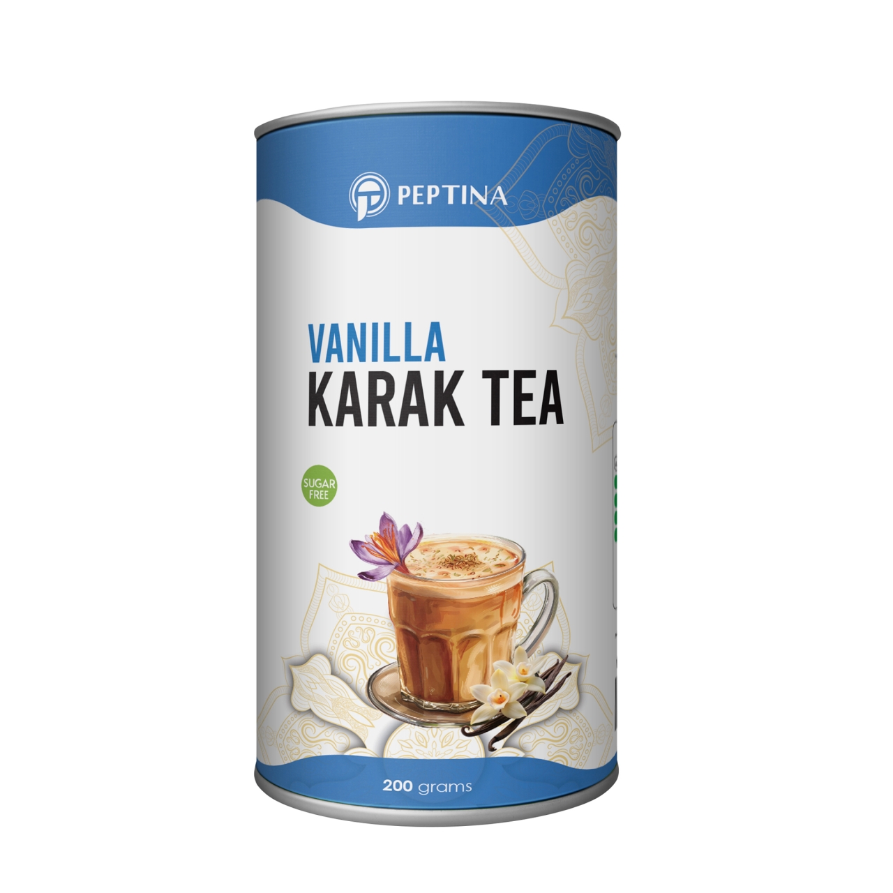 چای کرک وانیلی بدون شکر حاوی استویا پپتینا - 200 گرم