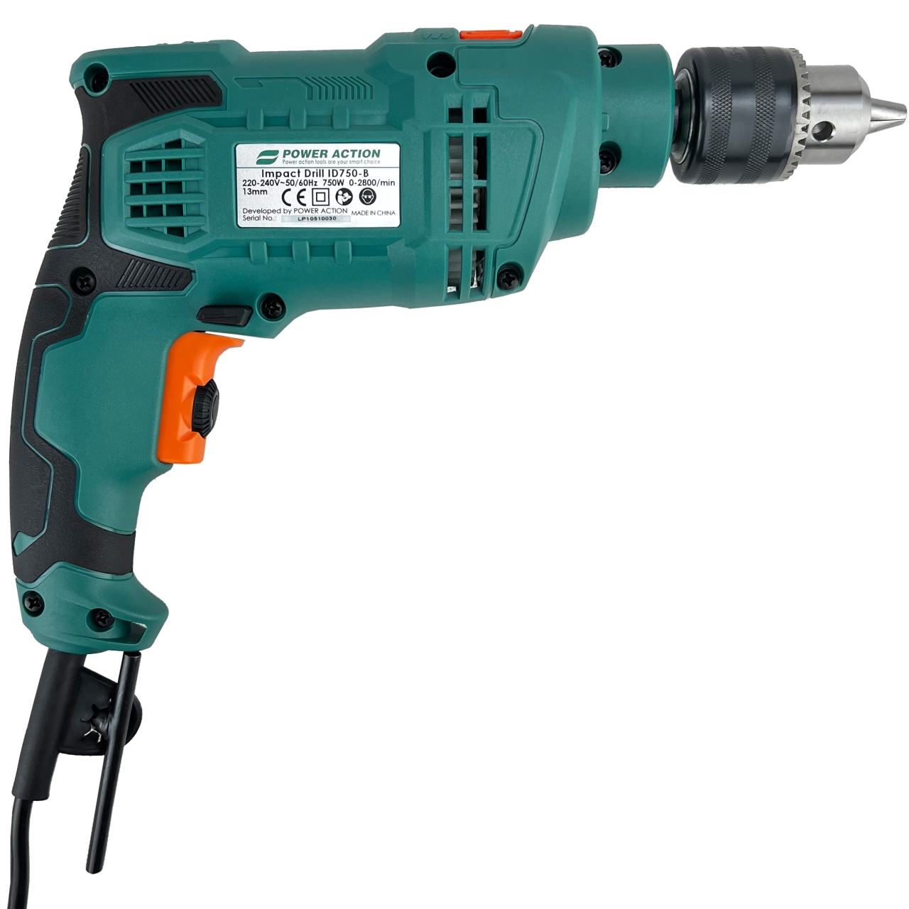 دریل چکشی پاور اکشن مدل ID 750-B مجموعه 28 عددی