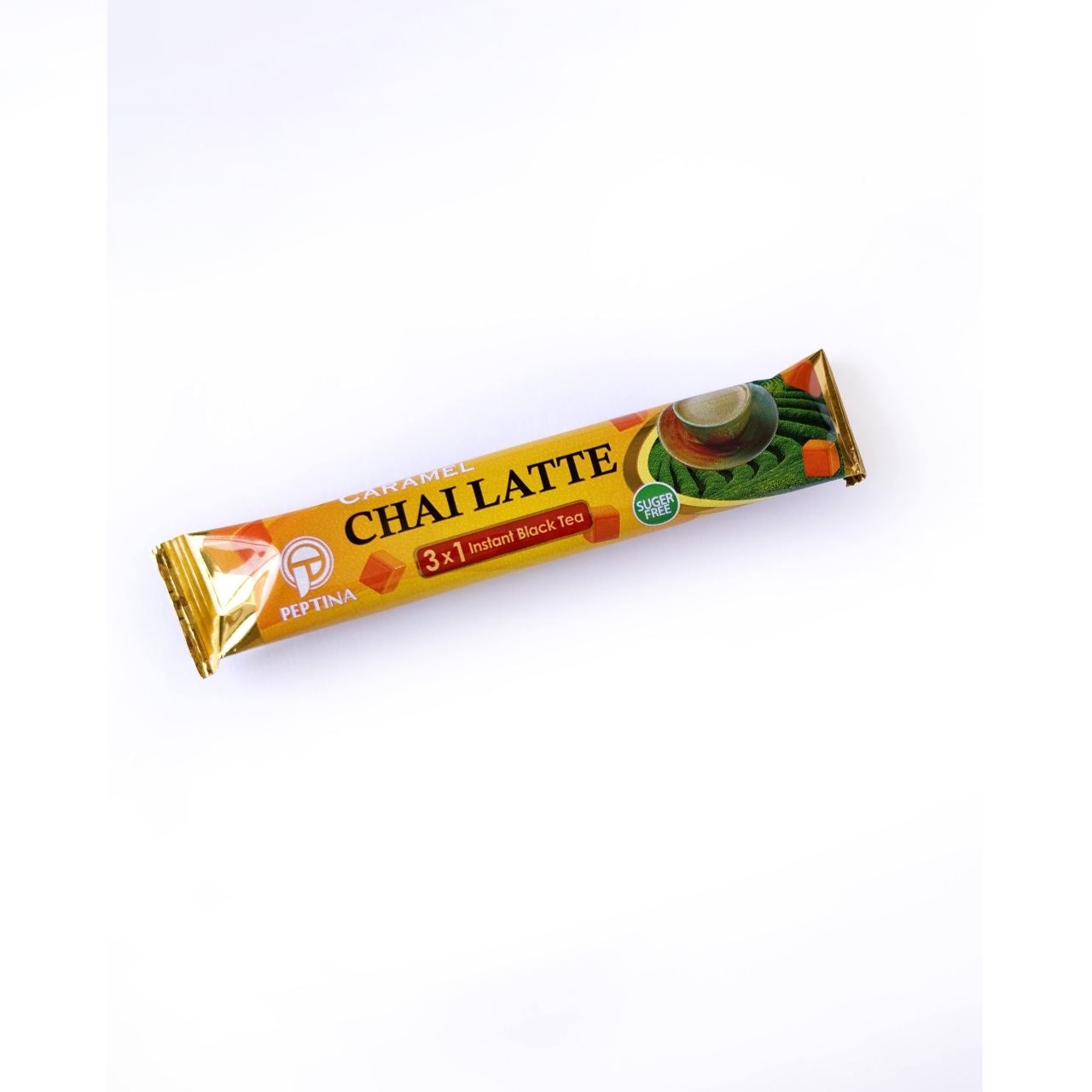 چای لاته کاراملی بدون شکر پپتینا بسته 20 عددی