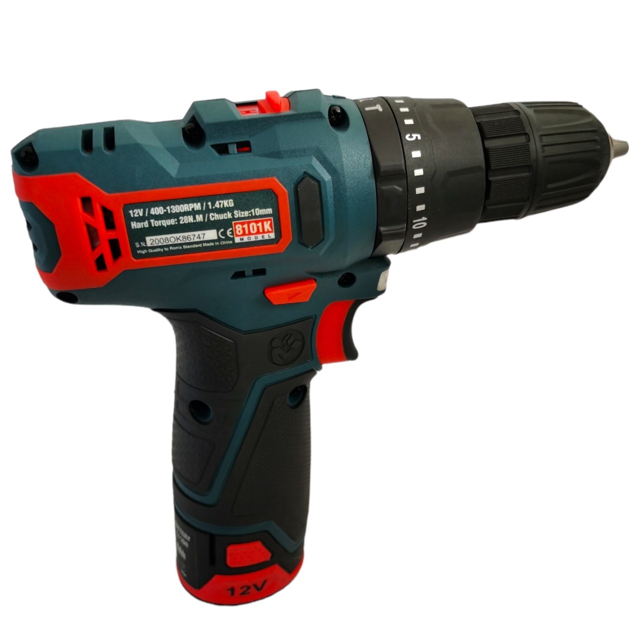 دریل پیچ گوشتی چکشی شارژی رونیکس مدل 8101K