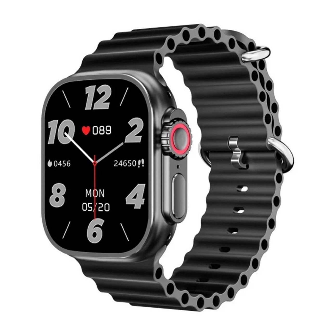 ساعت هوشمند مدل SMART WATCH SERIES 9 دارای قابلیت های صفحه نمایش رنگی بند سیلیکون