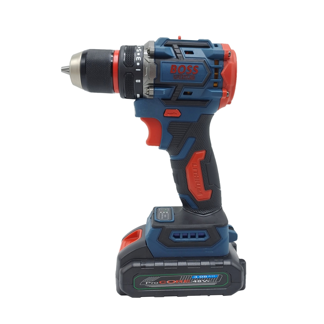 دریل پیچ گوشتی شارژی براشلس صنعتی باس مدل 48VF مجموعه 29 عددی 