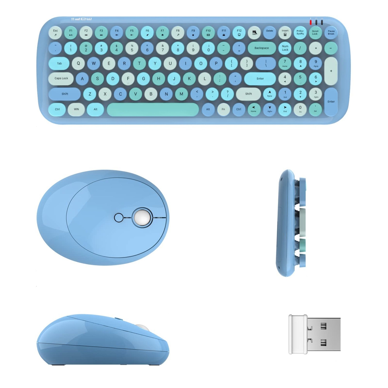 کیبورد و ماوس بی سیم مافی مدل CANDY XR، سوییچ ممبران ، Full Size