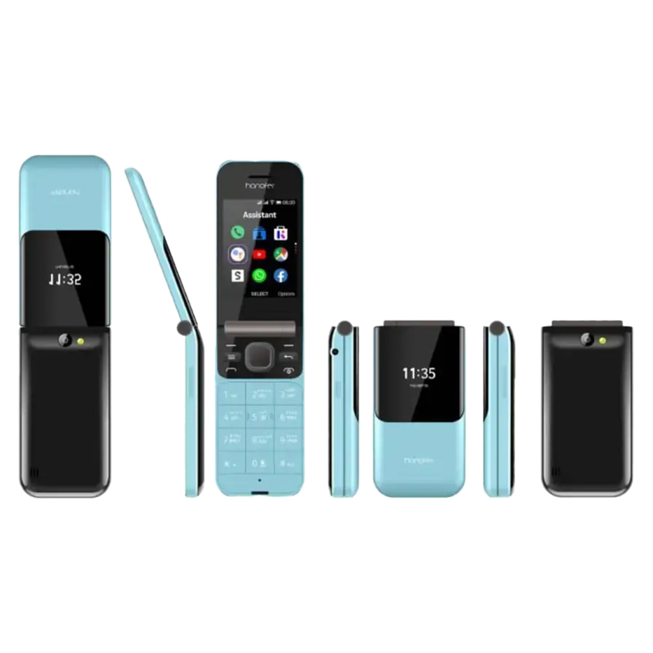 گوشی موبایل هانوفر مدل 2720Flip دو سیم‌کارت ظرفیت 128 مگابایت