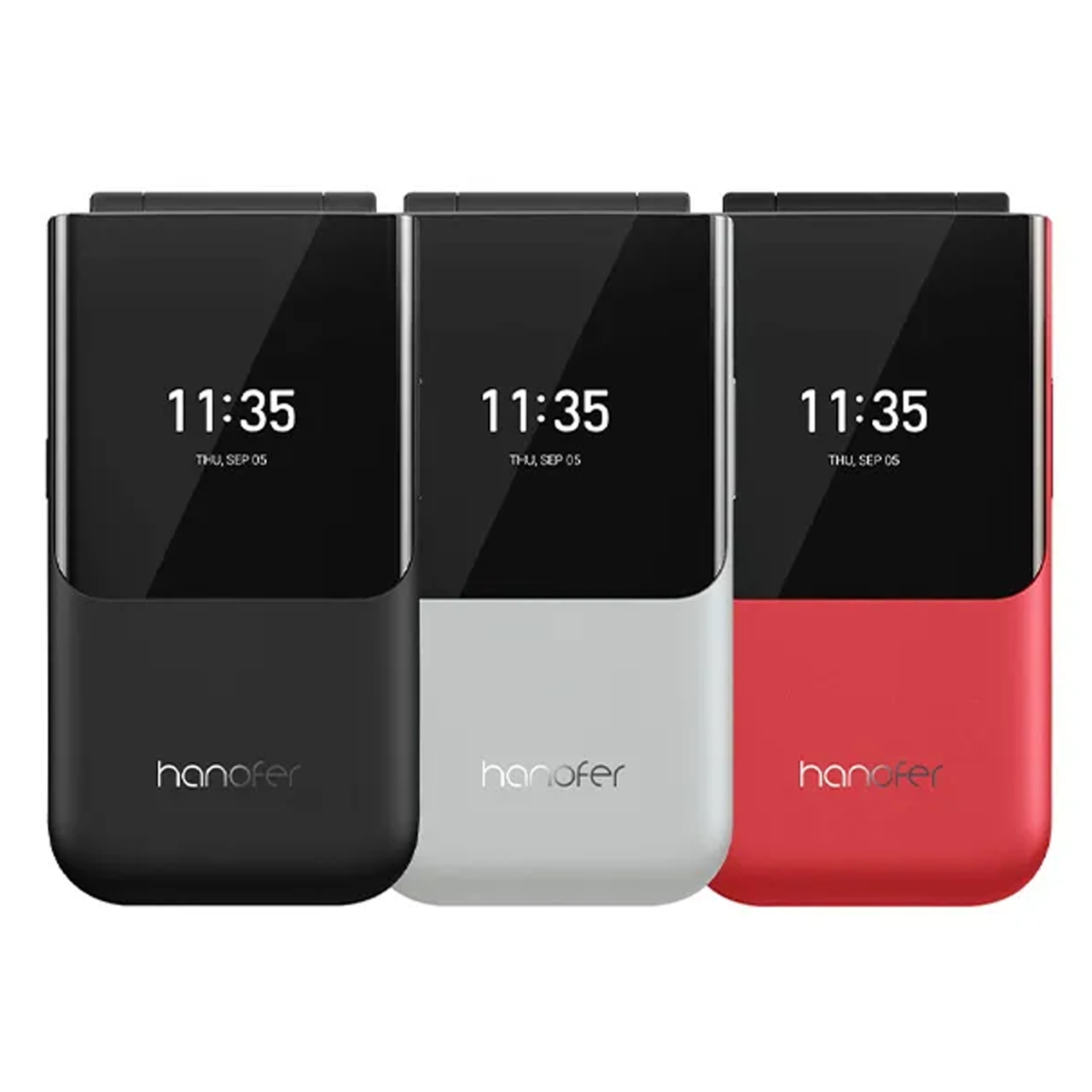 گوشی موبایل هانوفر مدل 2760 Flip دو سیم کارت ظرفیت 128 مگابایت و رم 128 مگابایت 