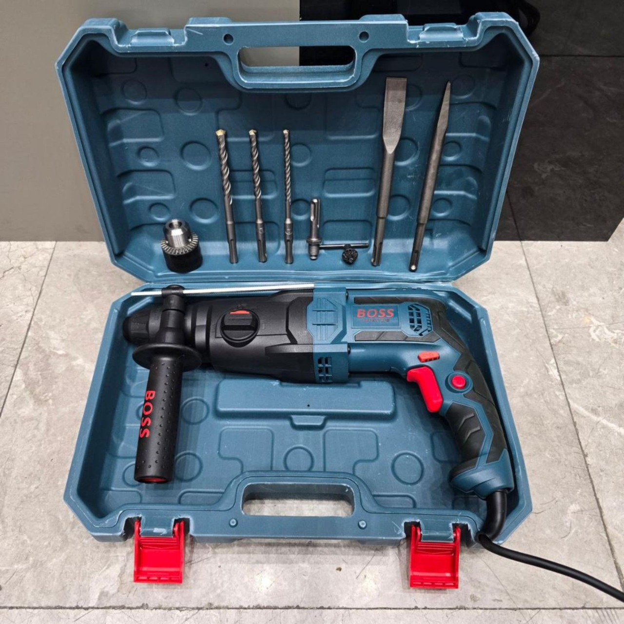 دریل بتن‌کن چکشی 26 میلی‌متری 850 وات باس مدل BS26SRE_OT