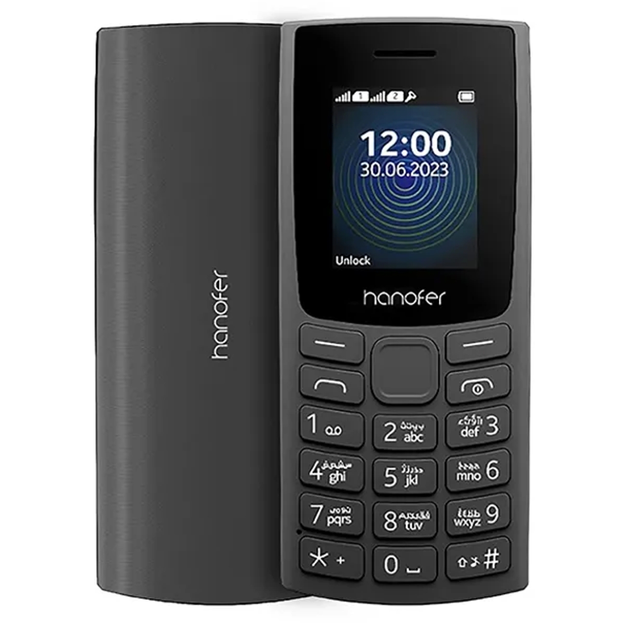 گوشی موبایل هانوفر مدل 106 2023 دو سیم کارت ظرفیت 32 مگابایت و رم 24 مگابایت