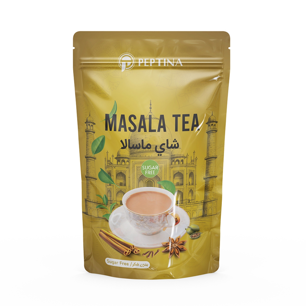 چای ماسالا کلاسیک بدون شکر و شیرین شده با استویا پپتینا - 500 گرم