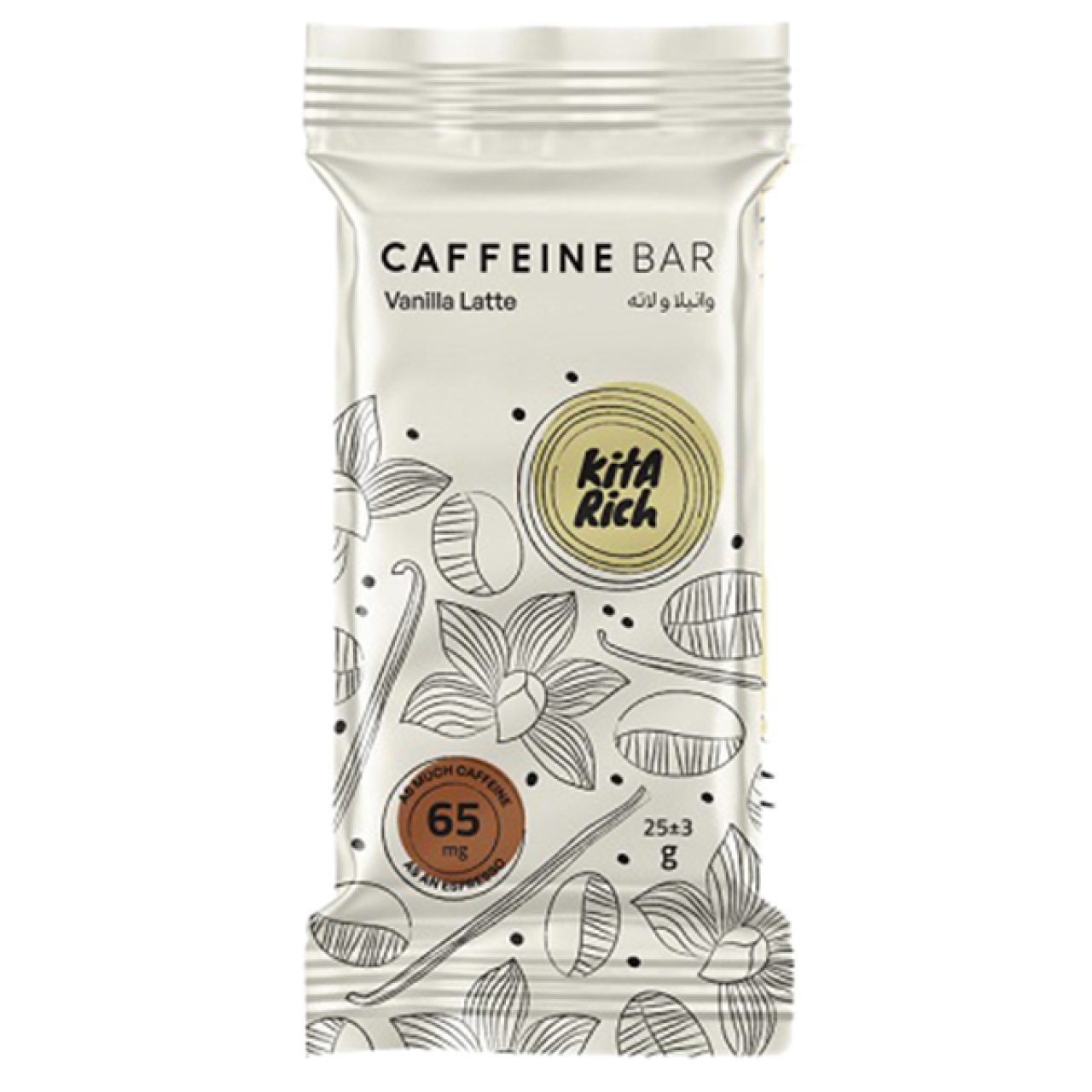 کافئین بار وانیلا لاته کیتاریچ - 25 گرم بسته 12عددی