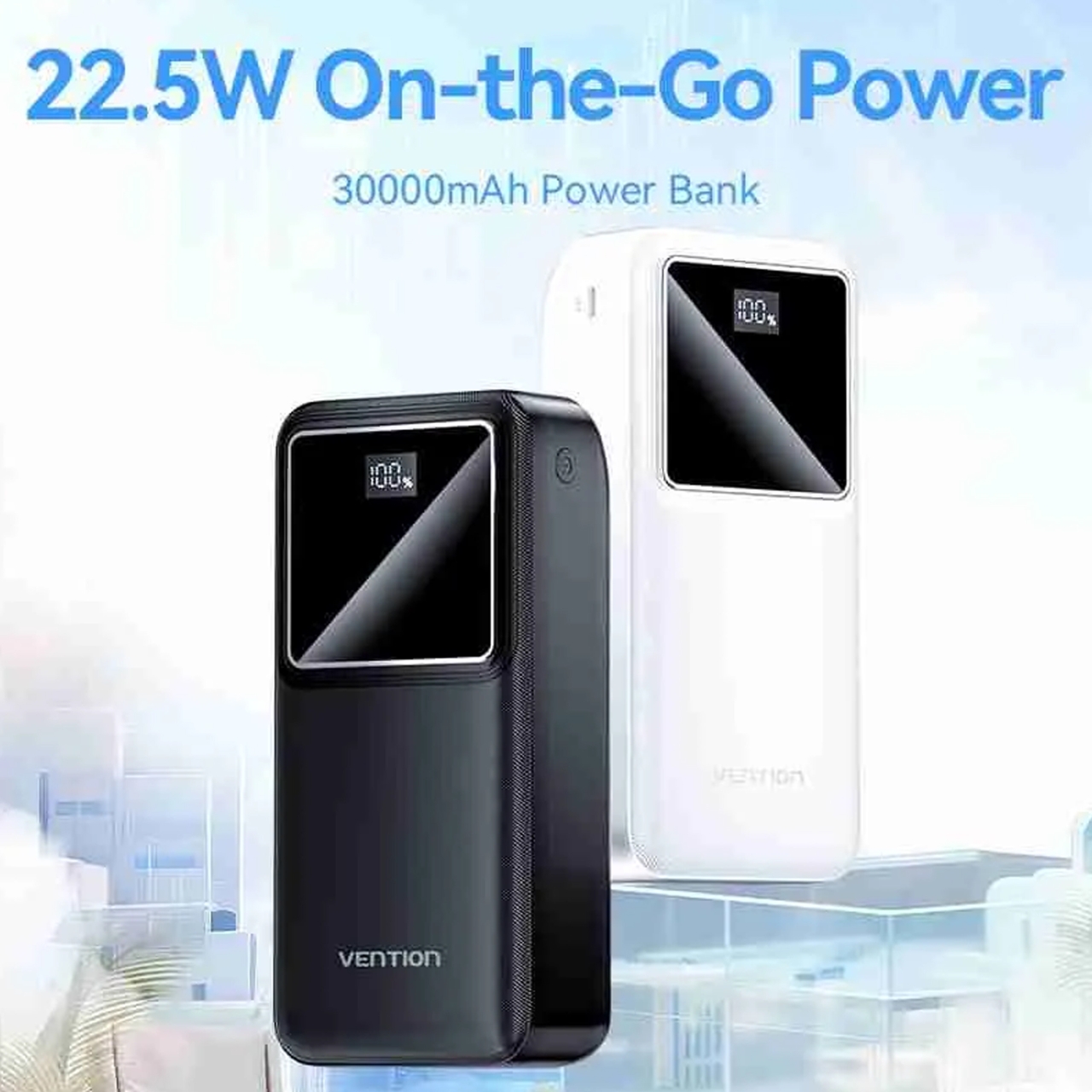 پاوربانک 22.5 وات ونشن مدل FHMB0 ظرفیت 30000 میلی آمپر ساعت
