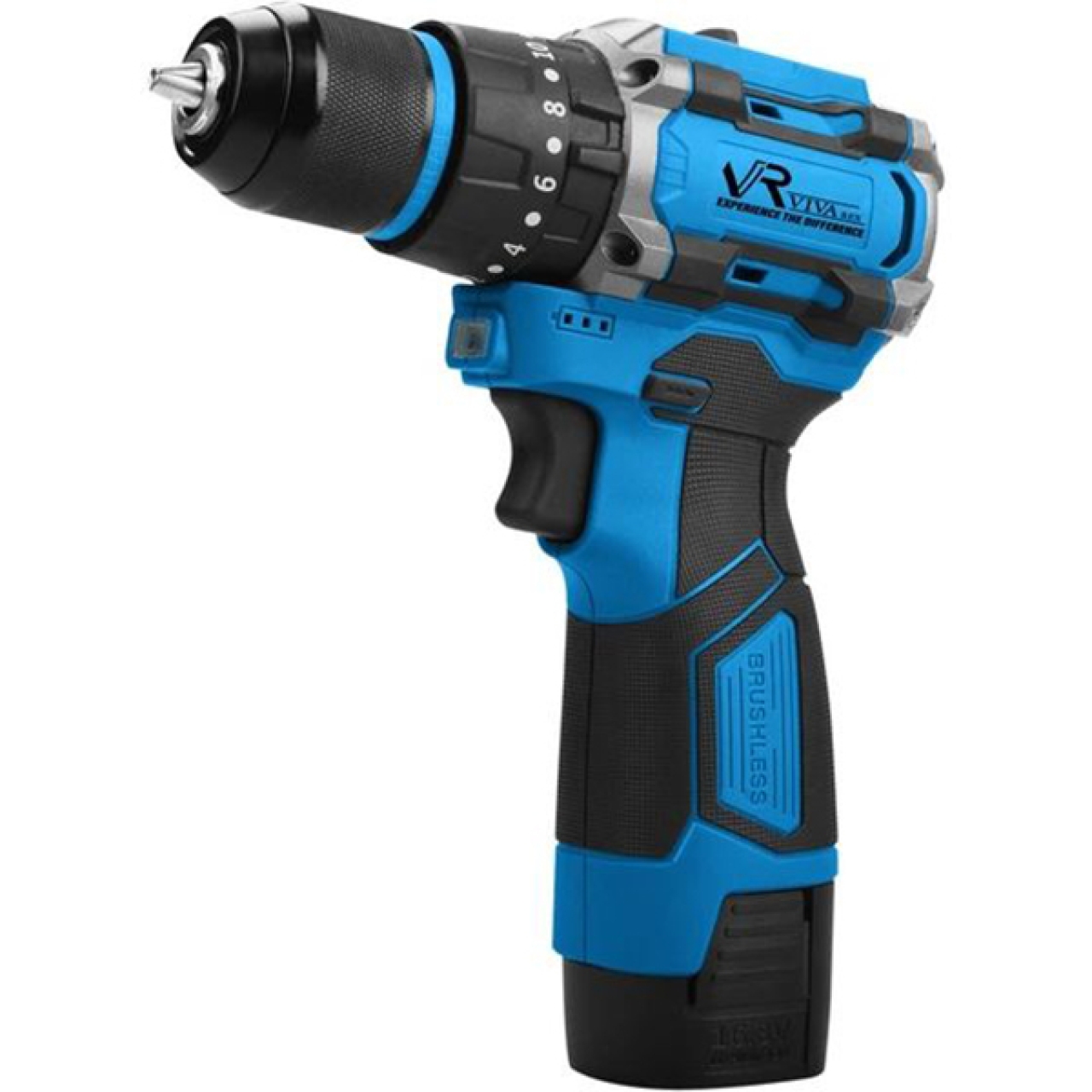 دریل پیچ گوشتی چکشی براشلس شارژی 10 میلی متری 16 ولت ویوارکس مدل 1610V-21BL