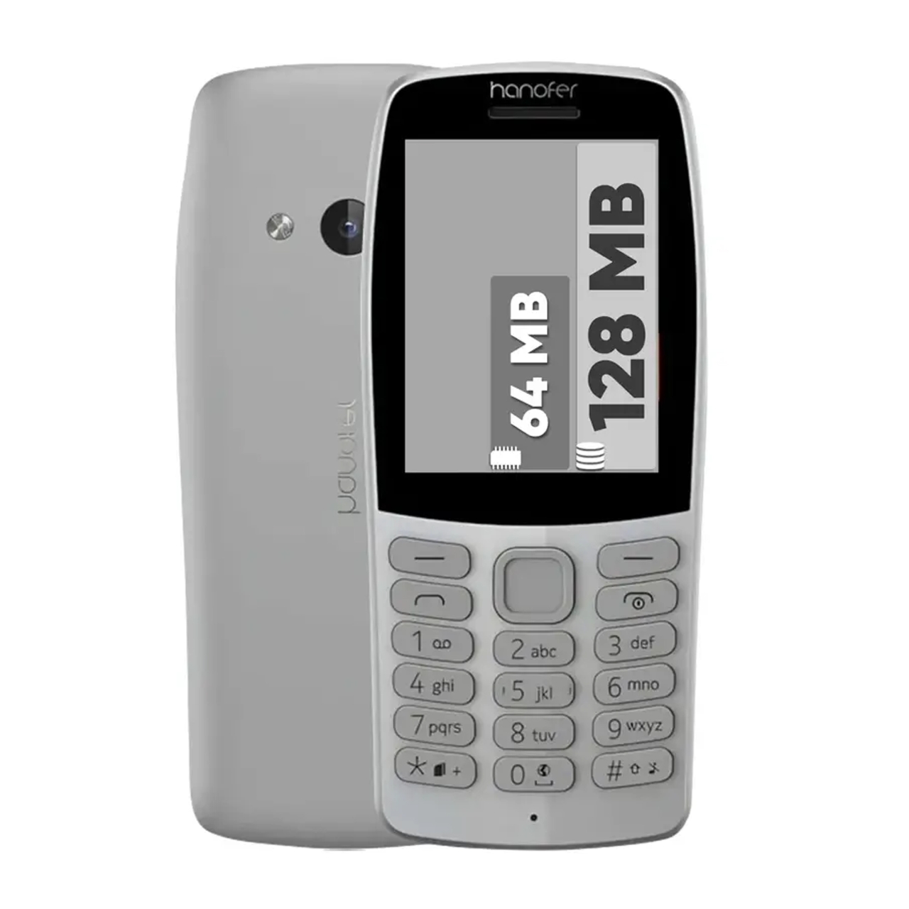 گوشی موبایل هانوفر مدل 210 دو سیم کارت ظرفیت 128 مگابایت و رم 64 مگابایت