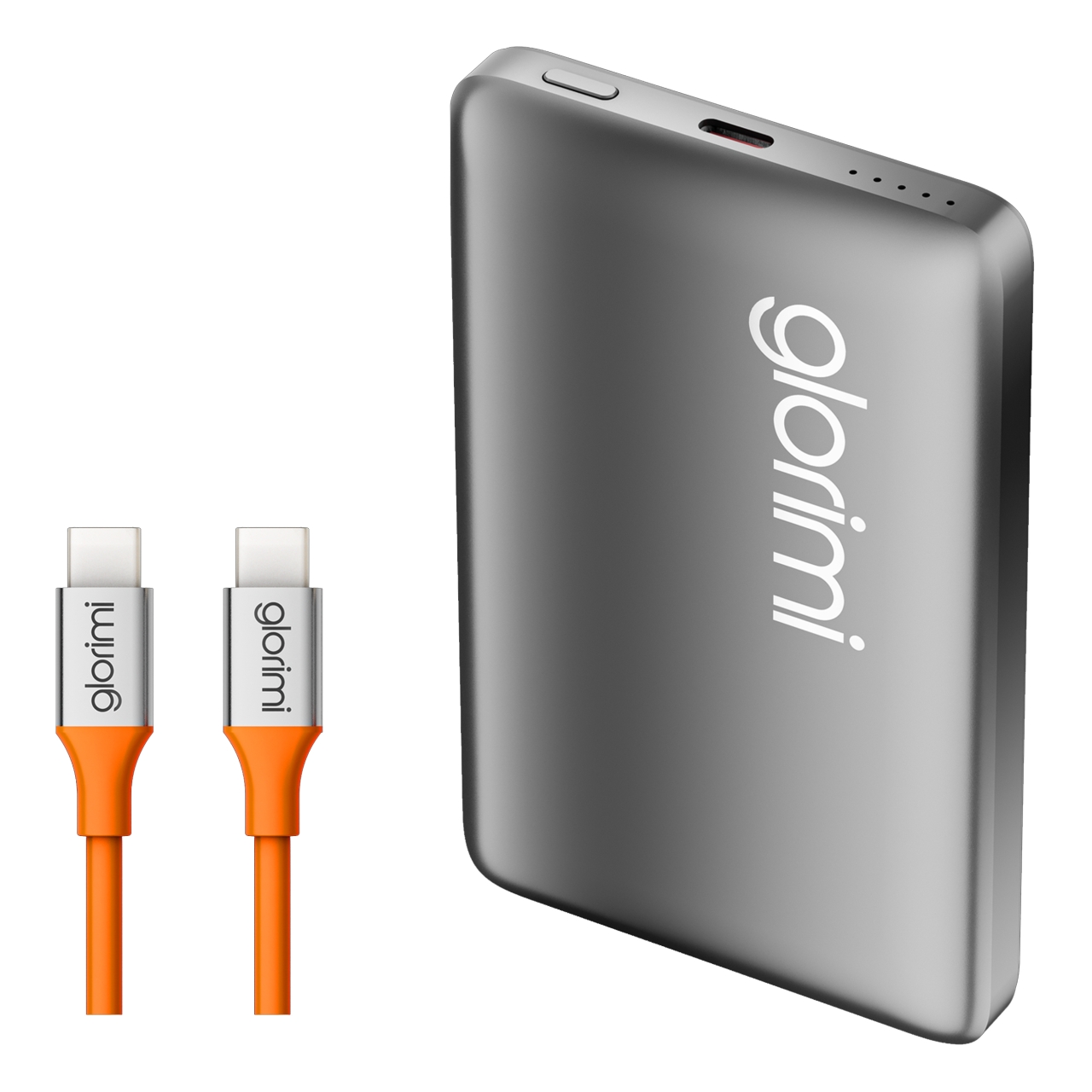 پاوربانک بی‌سیم 15وات گلوریمی مدل FitCore Mag ظرفیت 10000 میلی آمپر ساعت