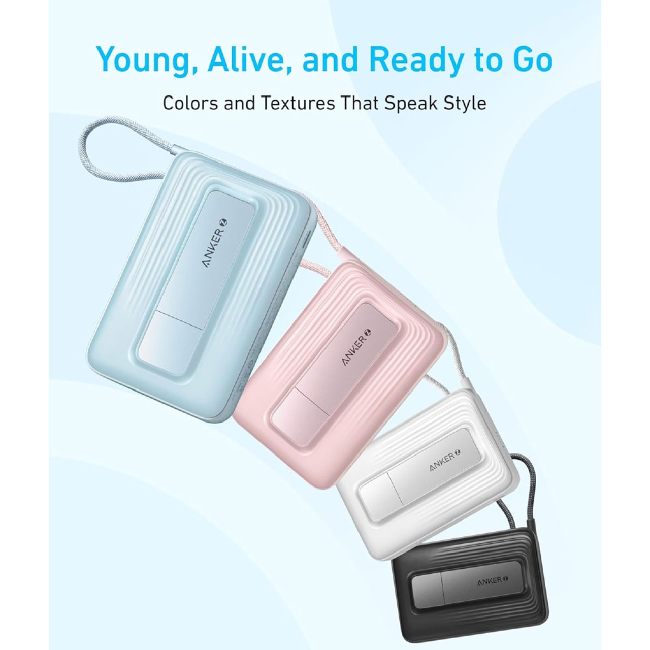 پاوربانک بی سیم 7.5 وات انکر مدل Zolo A1685 ظرفیت 10000 میلی آمپر ساعت