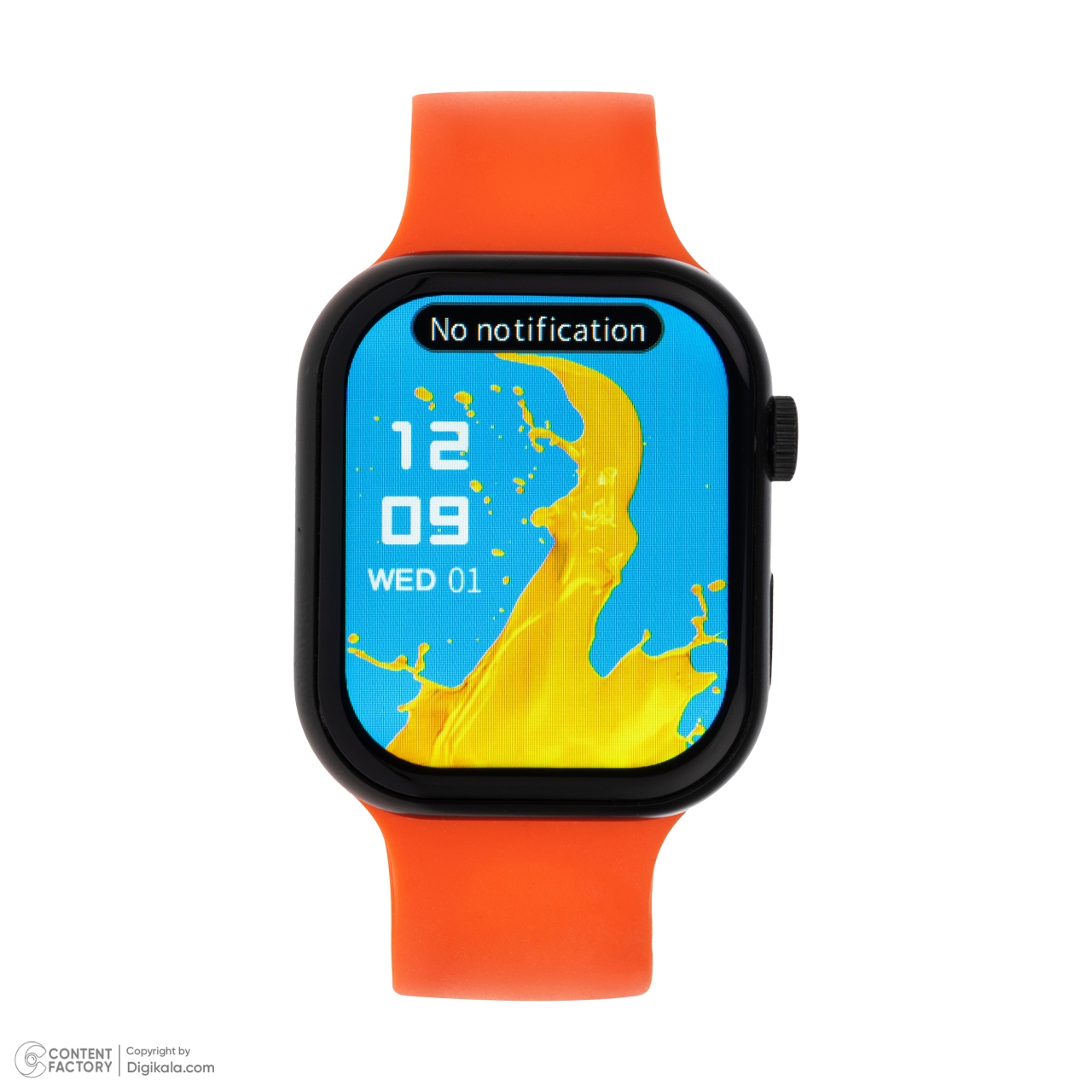 ساعت هوشمند 45 میلی‌متری کیوکویر مدل KW25 MAX series 10 با بند سیلیکونی