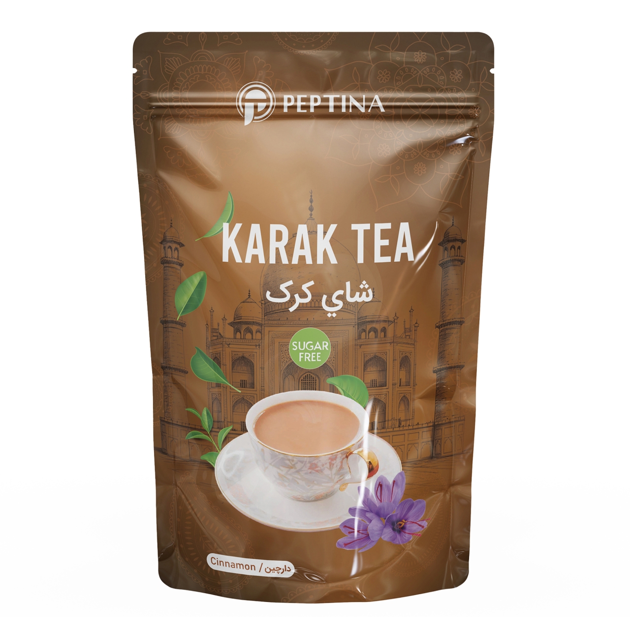 چای کرک دارچینی بدون شکر حاوی استویا پپتینا - 500 گرم