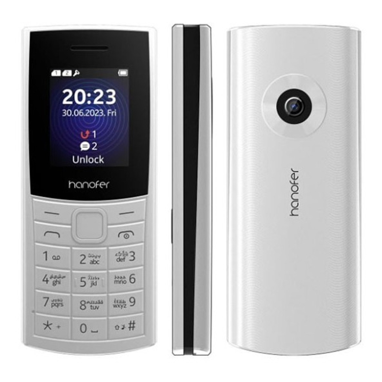 گوشی موبایل هانوفر مدل 110 2023 دو سیم کارت ظرفیت 32 مگابایت