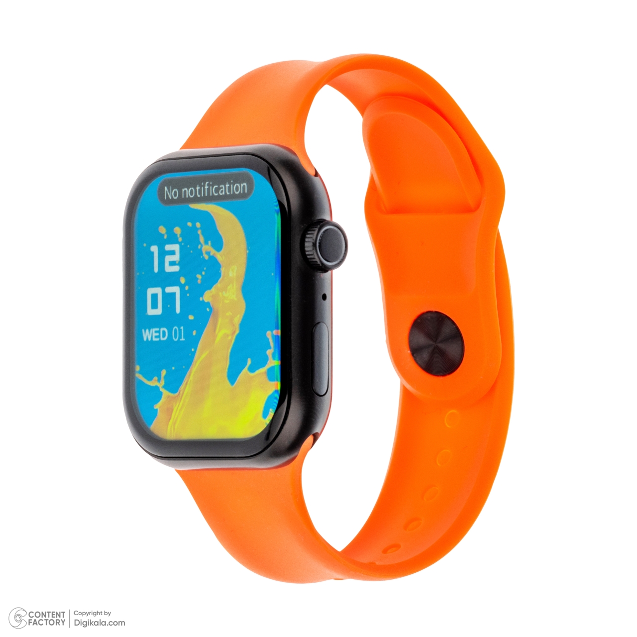 ساعت هوشمند 45 میلی‌متری کیوکویر مدل KW25 MAX series 10 با بند سیلیکونی