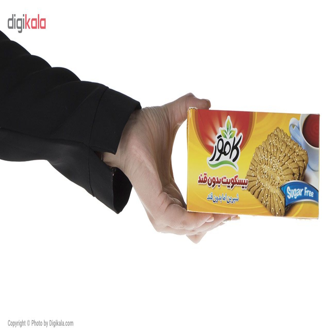 بیسکویت بدون قند کامور مقدار 360 گرم