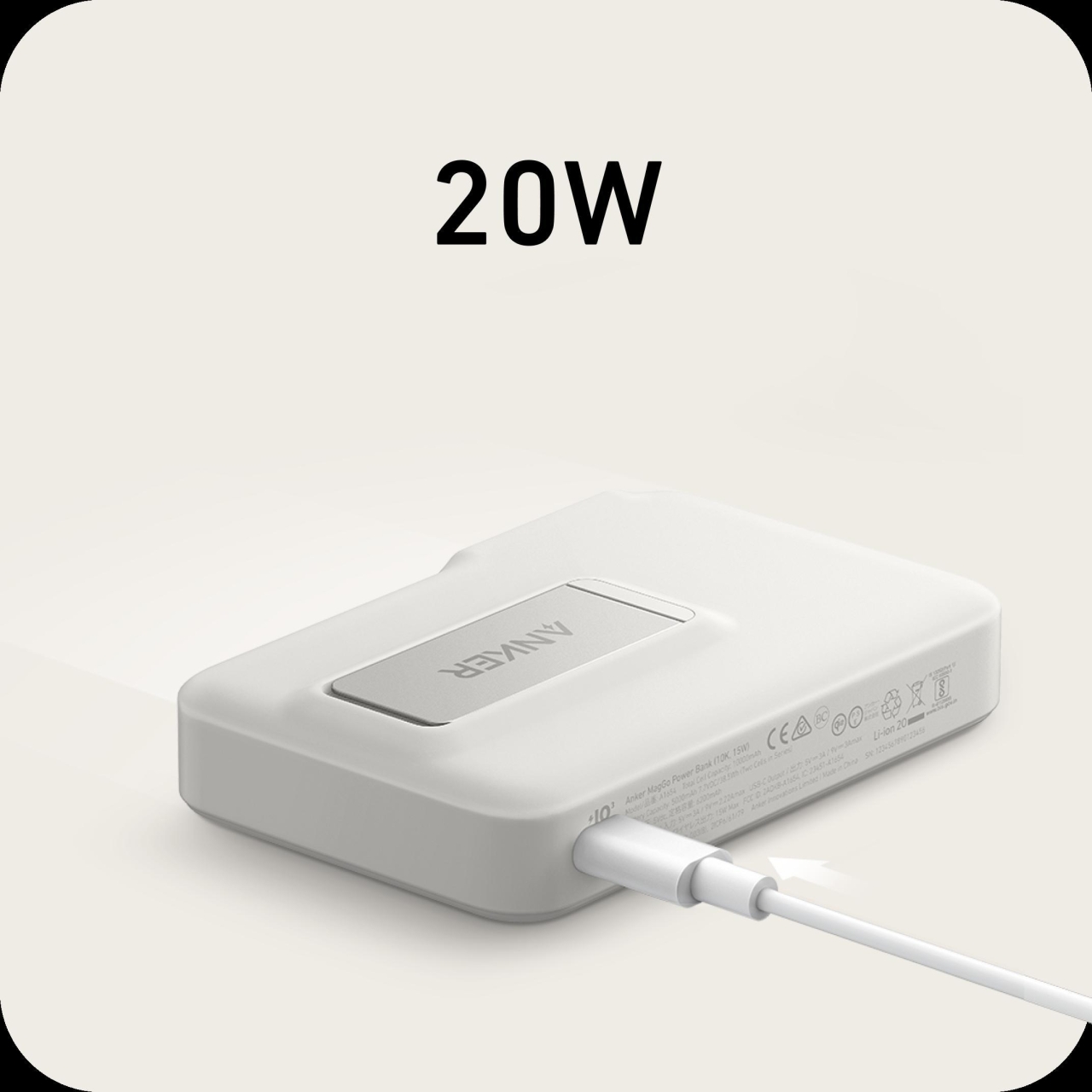 پاوربانک انکر مدل A1654 ظرفیت 10000 میلی آمپر ساعت