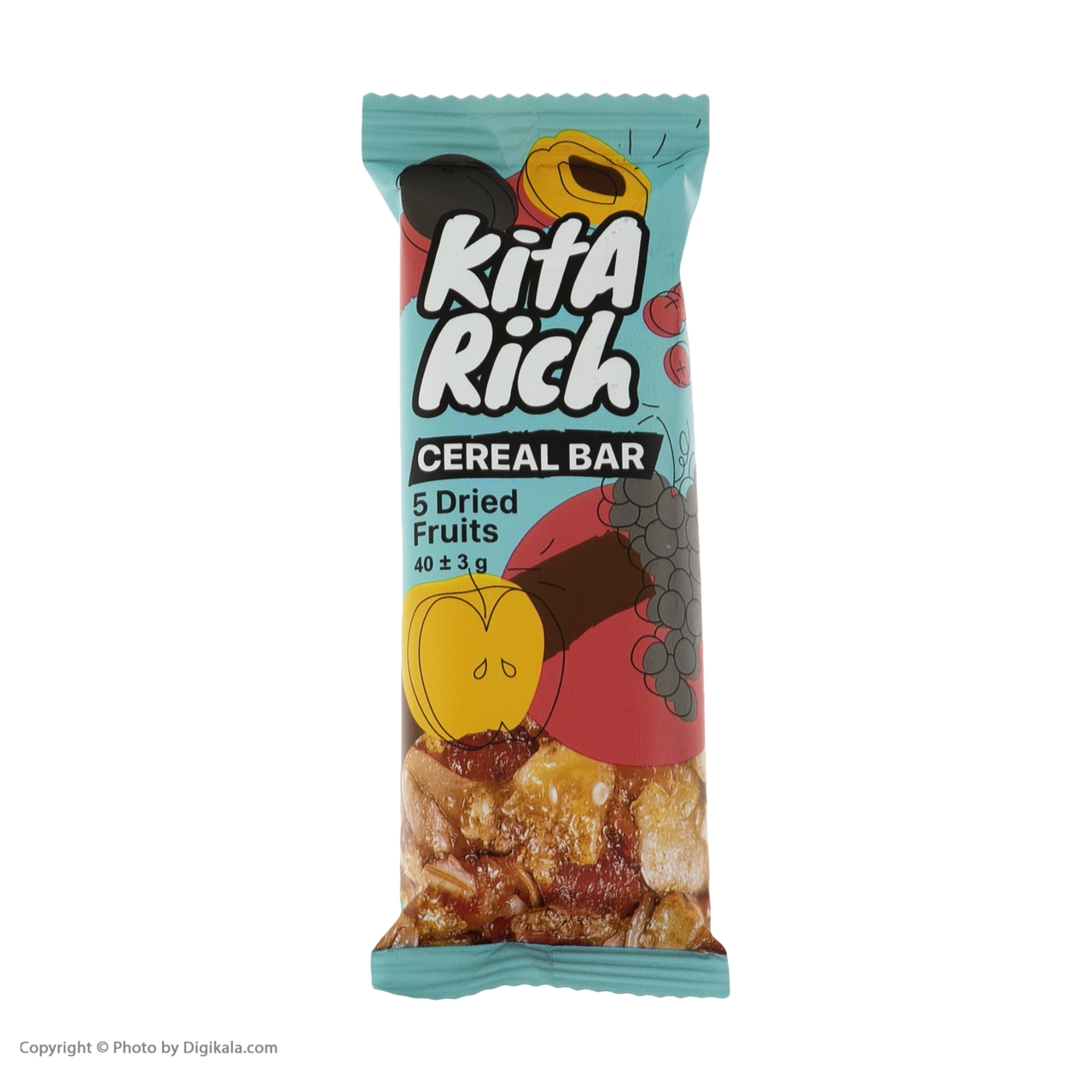 سریال بار 5 میوه خشک کیتاریچ - 40 گرم بسته 12 عددی 