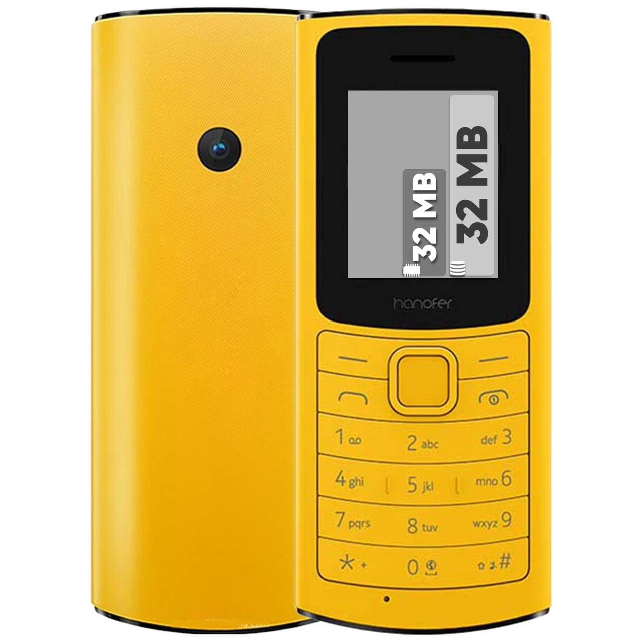 گوشی موبایل هانوفر مدل 110 2021 دو سیم کارت ظرفیت 32 مگابایت